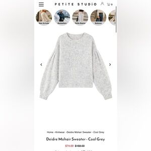 Petite Studio Mohair Sweater